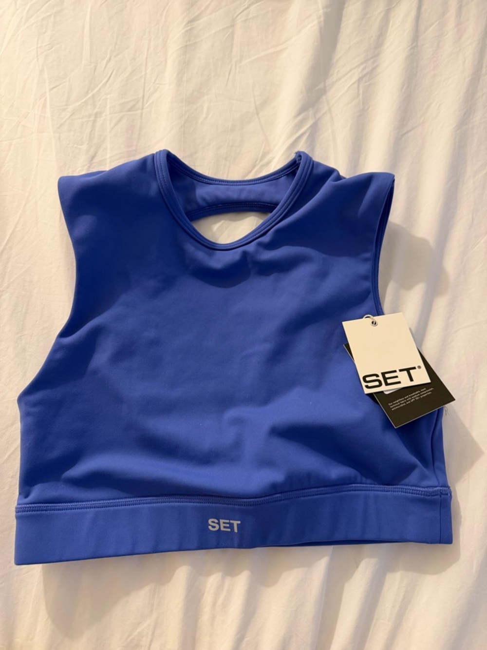 SET Active Royal Blue Cropped Sports Bra
